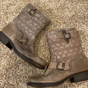 Betsey Johnson Distressed Combat Boots